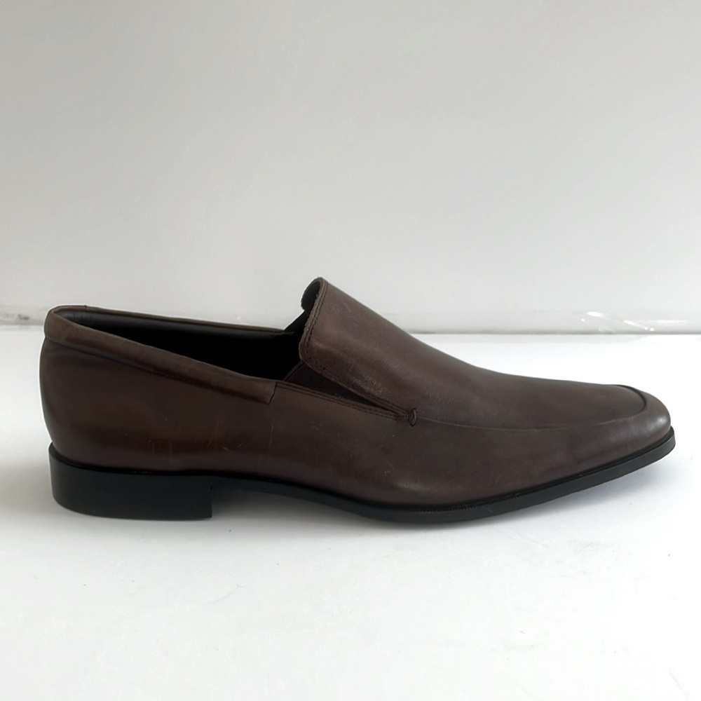 Gordon Rush $245 Men’s Elliot Brown Leather Slip On Dress Shoes Size 13 New - Picture 7 of 10